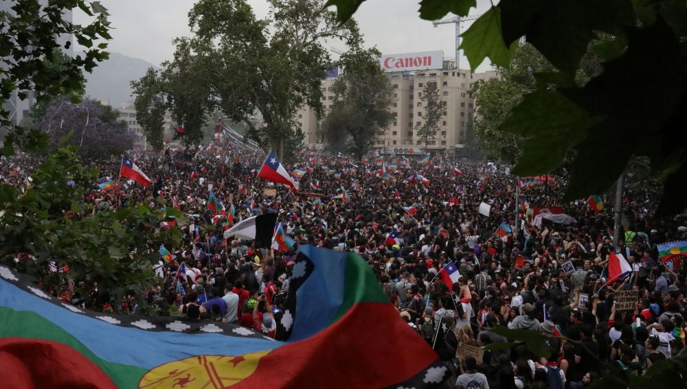 Manifestación en Santiago de Chile