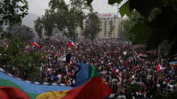 Manifestación en Santiago de Chile