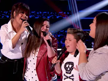 Vanesa Martín y tres talents de 'La Voz Kids' endulzan el plató con '90 minutos' de India Martínez Vanesa Martín y tres talents de 'La Voz Kids' endulzan el plató con '90 minutos' de India Martínez