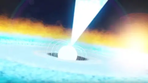 Telescopio de la NASA capta una explosión de rayos X Telescopio de la NASA capta una explosión de rayos X