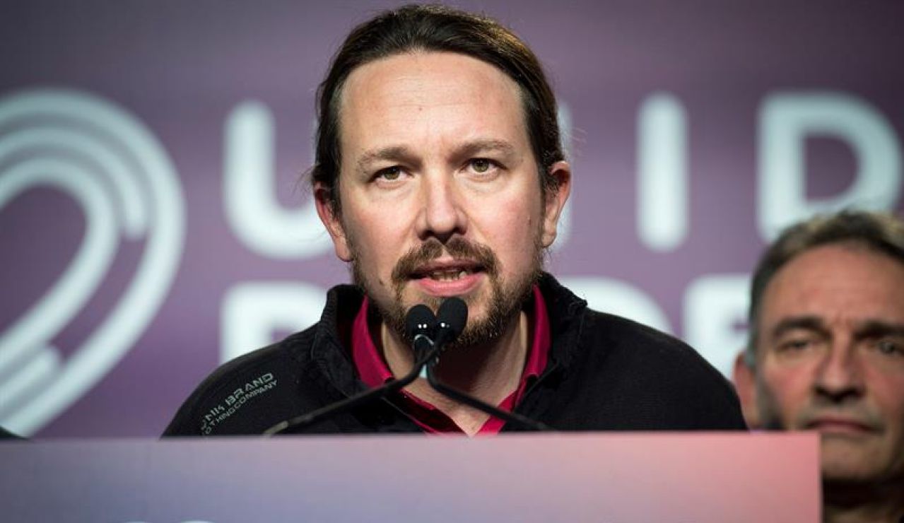 El secretario general de Unidas Podemos, Pablo Iglesias El secretario general de Unidas Podemos, Pablo Iglesias