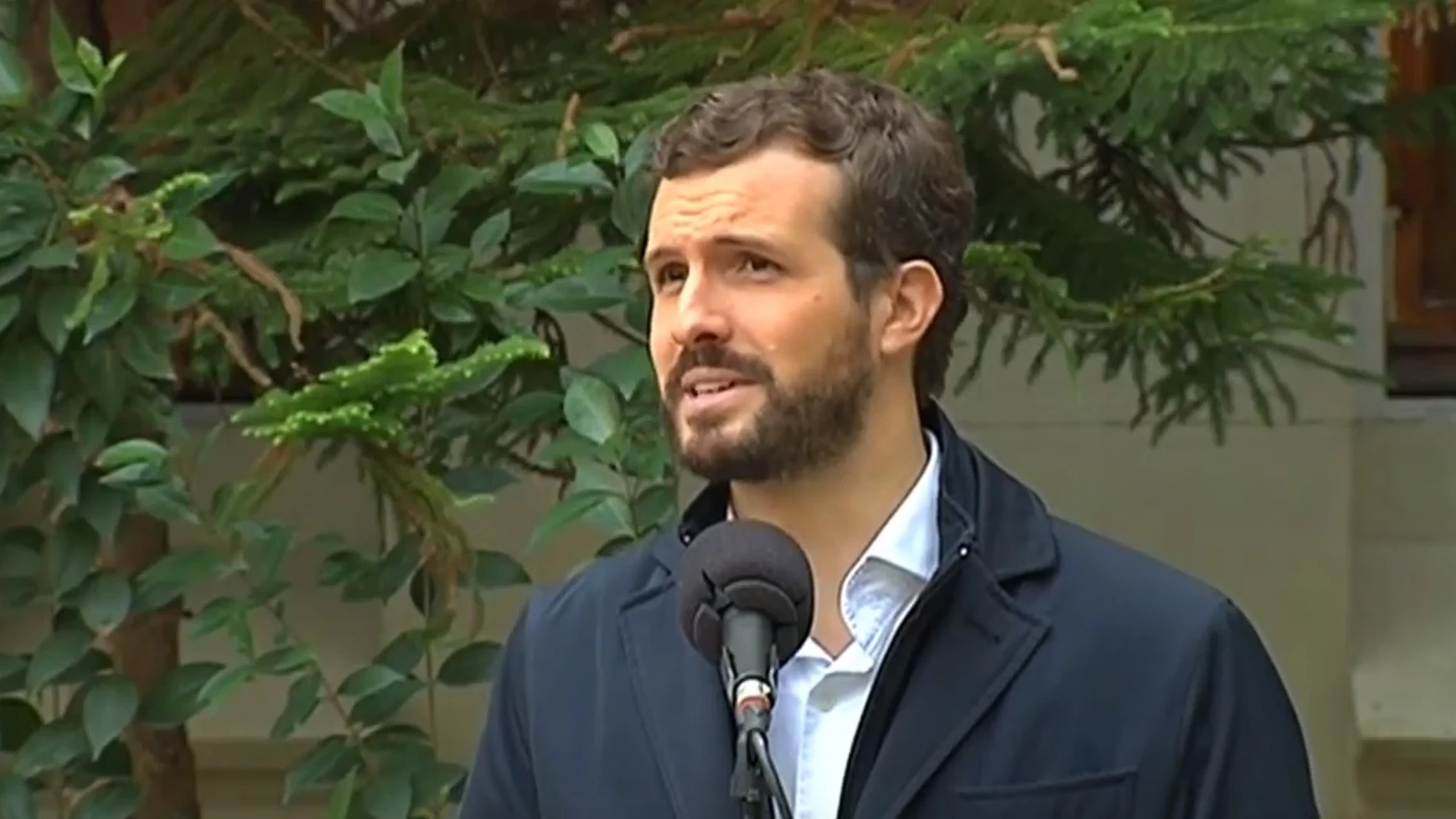 Imagen de Pablo Casado tras votar Imagen de Pablo Casado tras votar