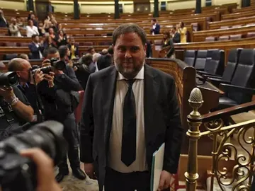 Imagen de Oriol Junqueras en el Congreso (Archivo) Imagen de Oriol Junqueras en el Congreso (Archivo)