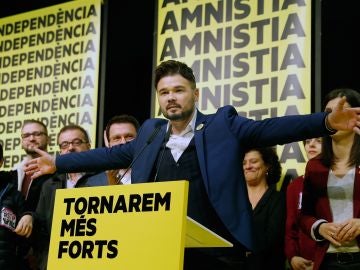 El cabeza de lista al Congreso por ERC, Gabriel Rufián