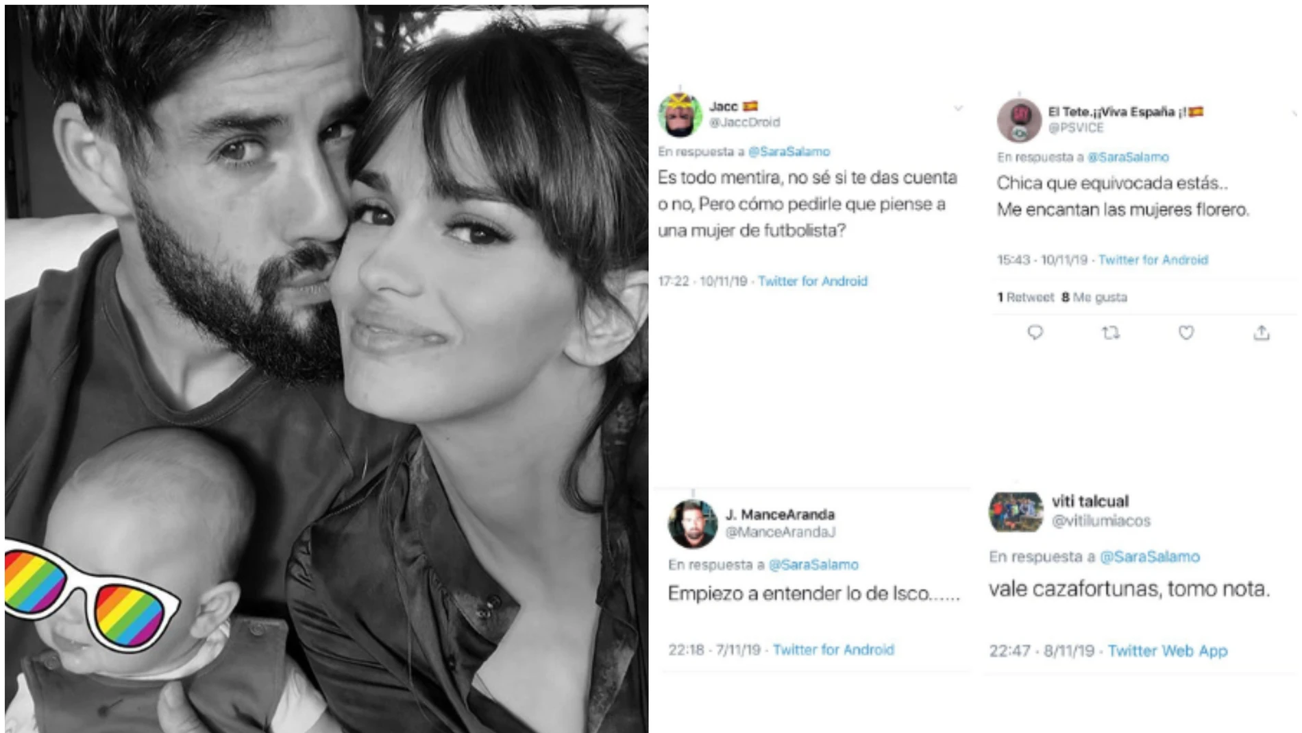 Sara Sálamo con su pareja Isco Alarcón Sara Sálamo con su pareja Isco Alarcón