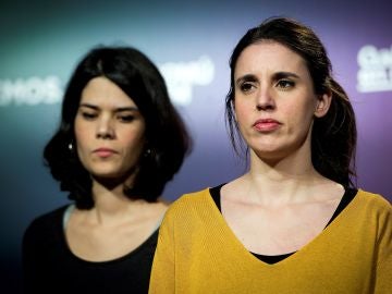 Las candidatas de Unidas Podemos, Isabel Serra e Irene Montero