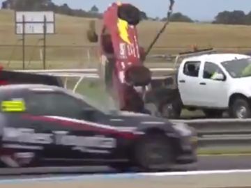 Momento del accidente de John Iafolla