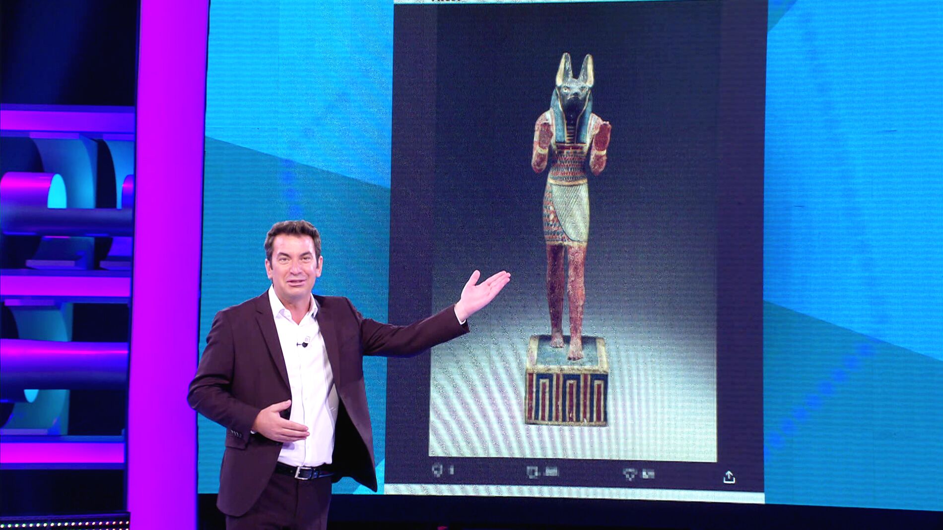 Un descubrimiento hist&oacute;rico: Anubis pidiendo los 5.000 euros de '&iexcl;Ahora caigo!'