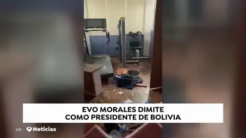 Asaltan la casa de Evo Morales después de que anunciara su dimisión como presidente de Bolivia Asaltan la casa de Evo Morales después de que anunciara su dimisión como presidente de Bolivia