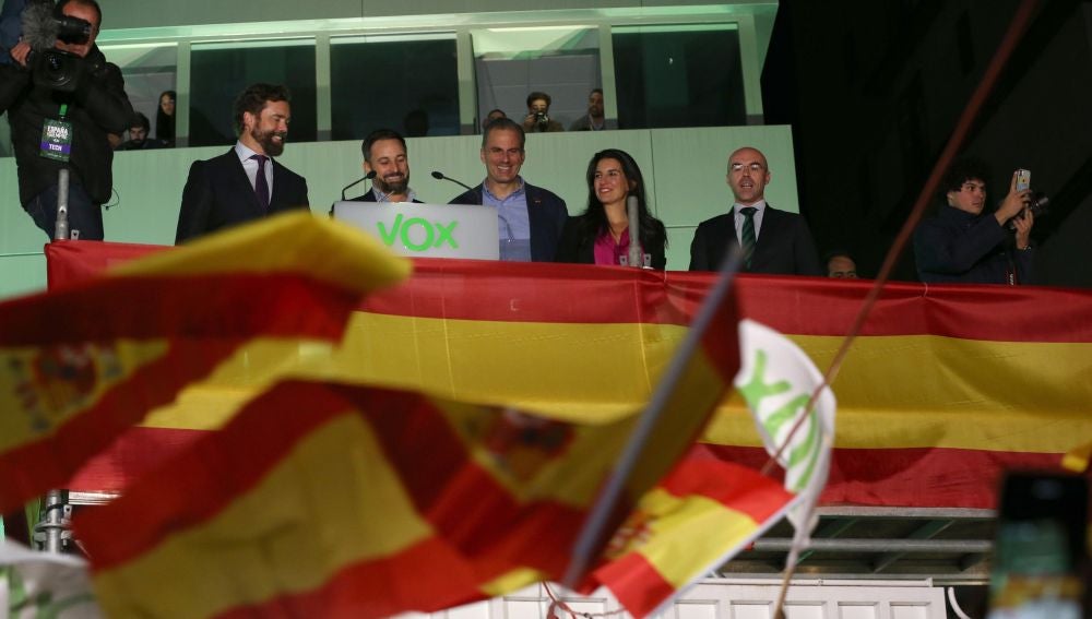 Celebración de Vox tras conocer los resultados del 10-N