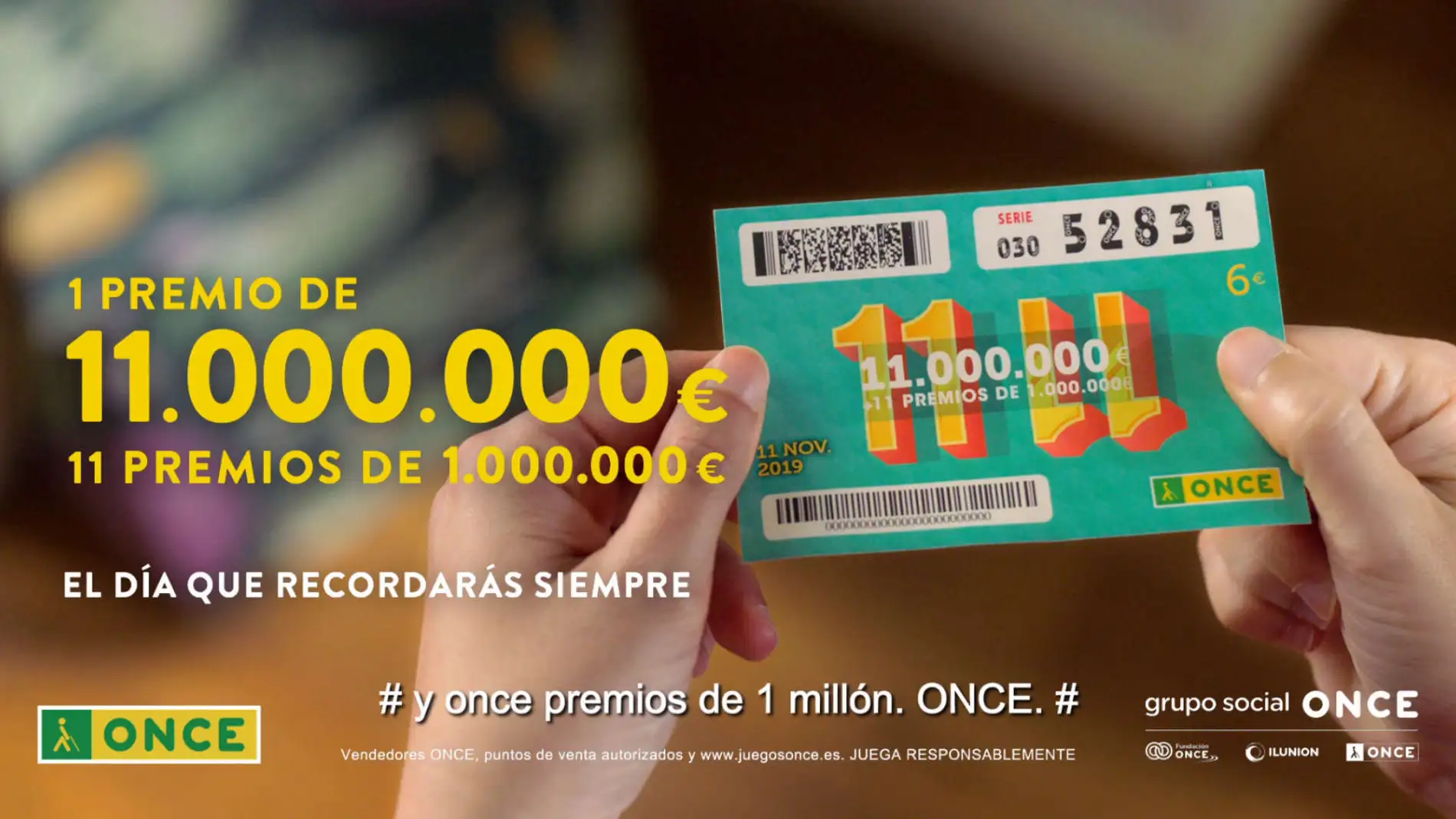 Sorteo 11 del 11 de la ONCE 2019: Premios y horario del sorteo de hoy Sorteo 11 del 11 de la ONCE 2019: Premios y horario del sorteo de hoy