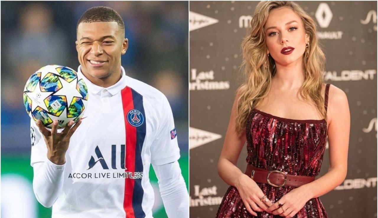 Kylian Mbappé y Ester Expósito Kylian Mbappé y Ester Expósito