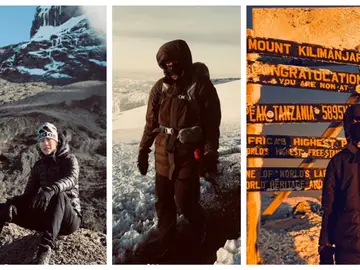 Garbiñe Muguruza durante su ascenso al Kilimanjaro Garbiñe Muguruza durante su ascenso al Kilimanjaro