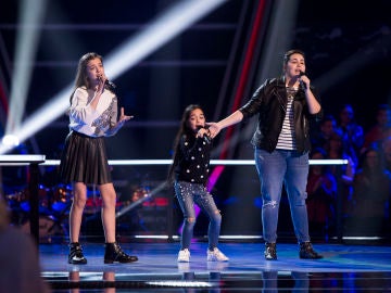 Manuela Gómez, Esperanza Bonelo y Patricia García cantan ‘Mientes’ en las Batallas de ‘La Voz Kids’