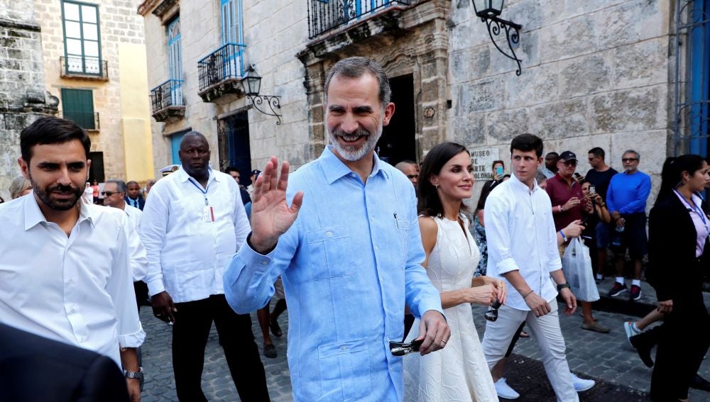 Los reyes de España en su visita a Cuba