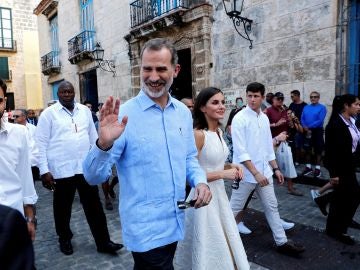 Los reyes de España en su visita a Cuba