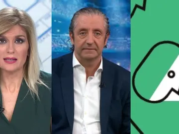 Sandra Golpe, Josep Pedrerol y el logo de 'Levanta la cabeza' Sandra Golpe, Josep Pedrerol y el logo de 'Levanta la cabeza'