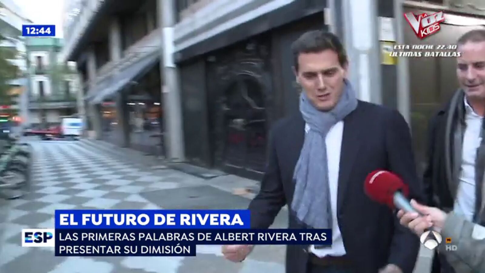 Primera reacción de Albert Rivera tras preguntarle por un posible embarazo de su pareja, la cantante Malú