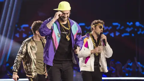 Melendi y Bisbal disfrazados de raperos en el último Asalto de ‘La Voz Kids’ El martes, Melendi y Bisbal se disfrazan y rapean en el último Asalto de ‘La Voz Kids’