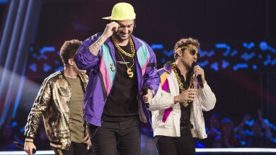 Esta noche a las 22:40 horas, Melendi y Bisbal se disfrazan y rapean en los Asaltos de ‘La Voz Kids’