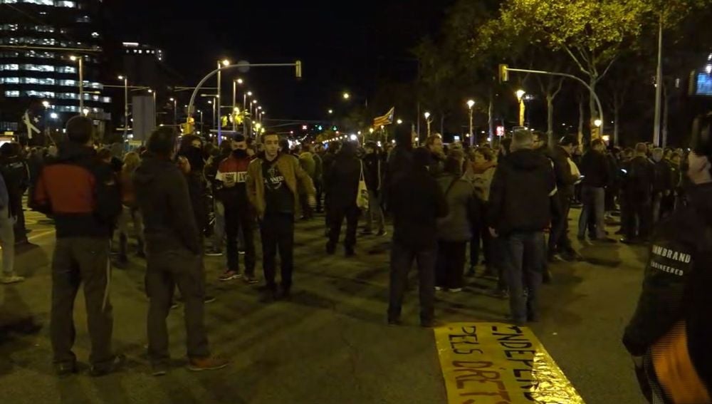 Cortes en las principales calles de Barcelona