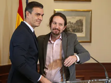 Pedro Sánchez y Pablo Iglesias Pedro Sánchez y Pablo Iglesias