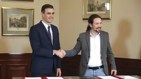 Pedro Sánchez y Pablo Iglesias Pedro Sánchez y Pablo Iglesia