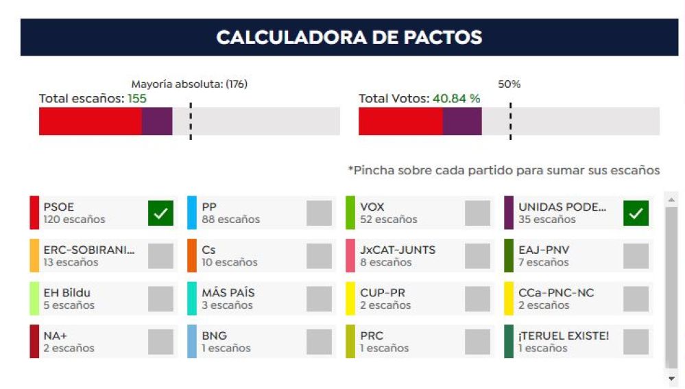 Calculadora de pactos