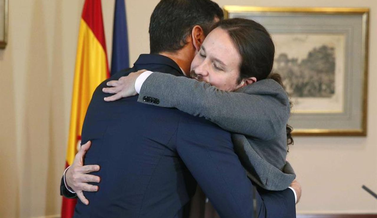 Pablo Iglesias y Pedro Sánchez Pablo Iglesias y Pedro Sánchez
