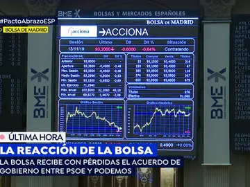 La Bolsa abre a la baja y sube la prima de riesgo La Bolsa abre a la baja y sube la prima de riesgo