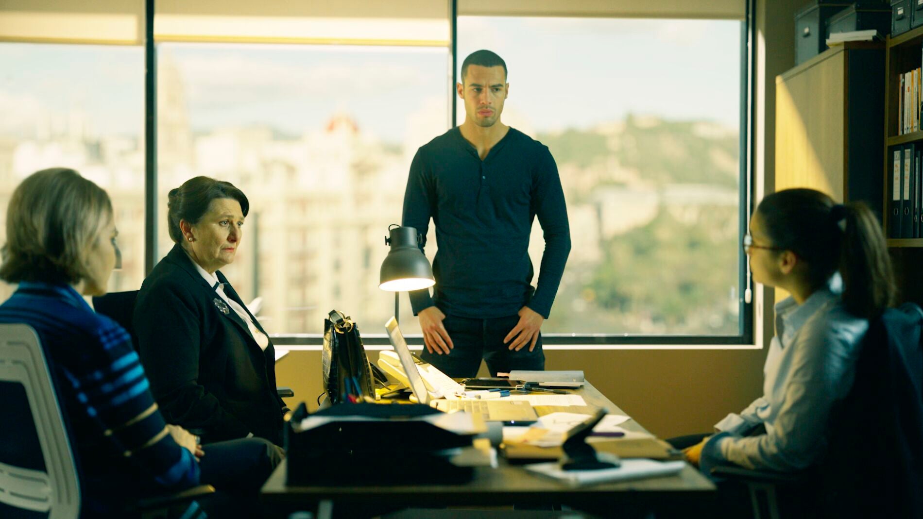 La tensa conversaci&oacute;n entre Benigna Rojas, Hugo y Triana