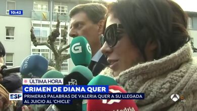 Valeria, hermana de Diana Quer, en el juzgado: 