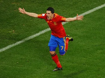 David Villa durante un partido de la Selección Española David Villa durante un partido de la Selección Española