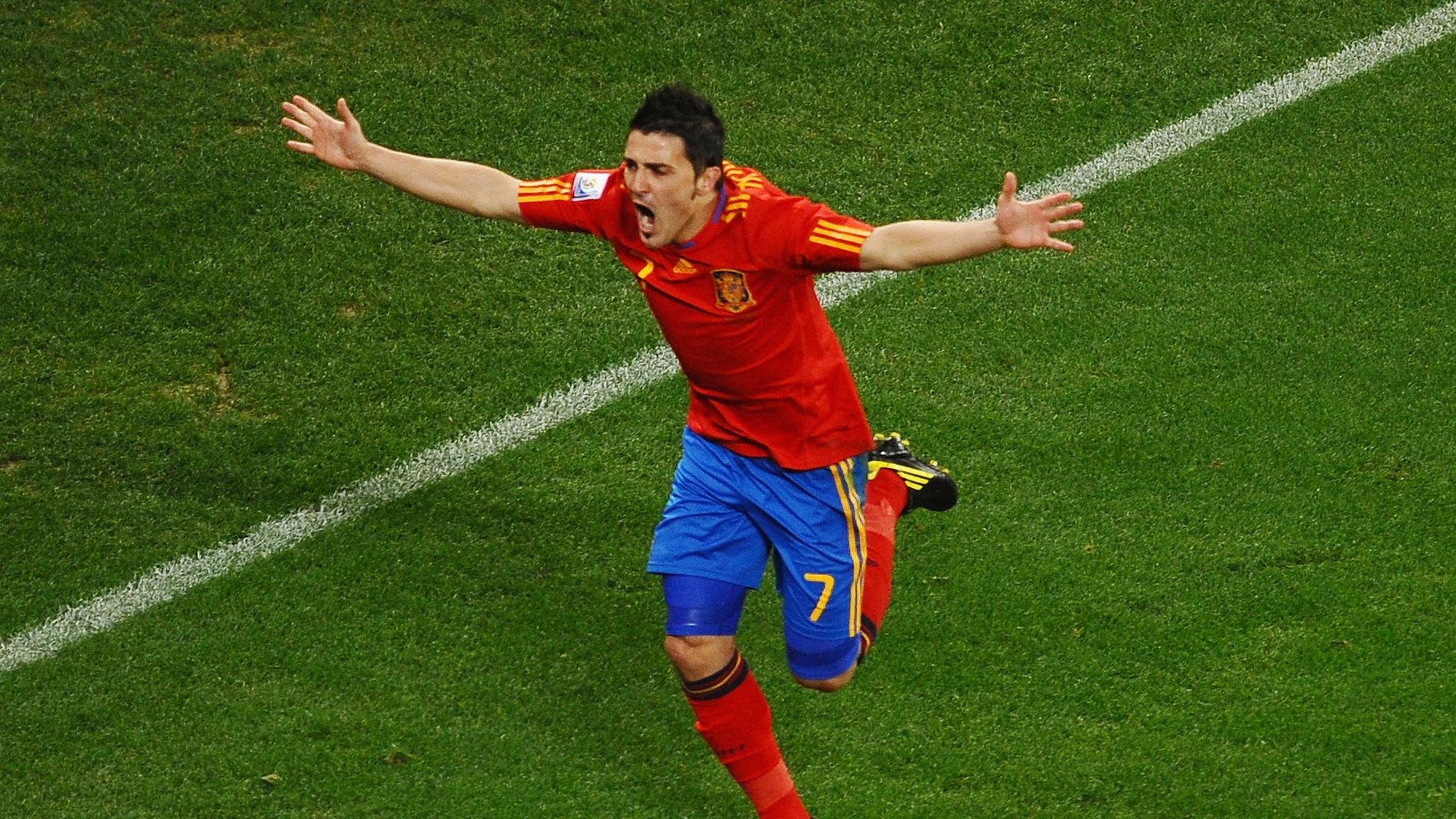 David Villa durante un partido de la Selección Española David Villa durante un partido de la Selección Española