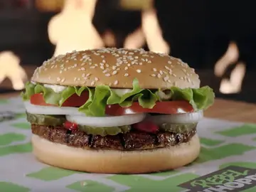 La hamburguesa vegetariana de Burguer King La hamburguesa vegetariana de Burguer King