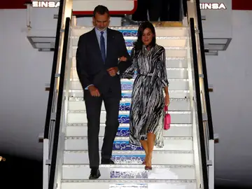 Los Reyes a su llegada a Cuba Los Reyes a su llegada a Cuba