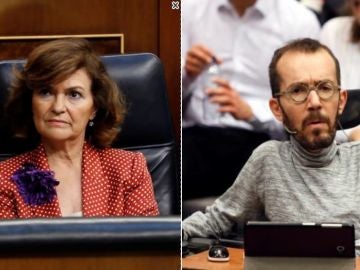 Carmen Calvo y Pablo Echenique