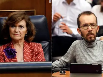 Carmen Calvo y Pablo Echenique Carmen Calvo y Pablo Echenique