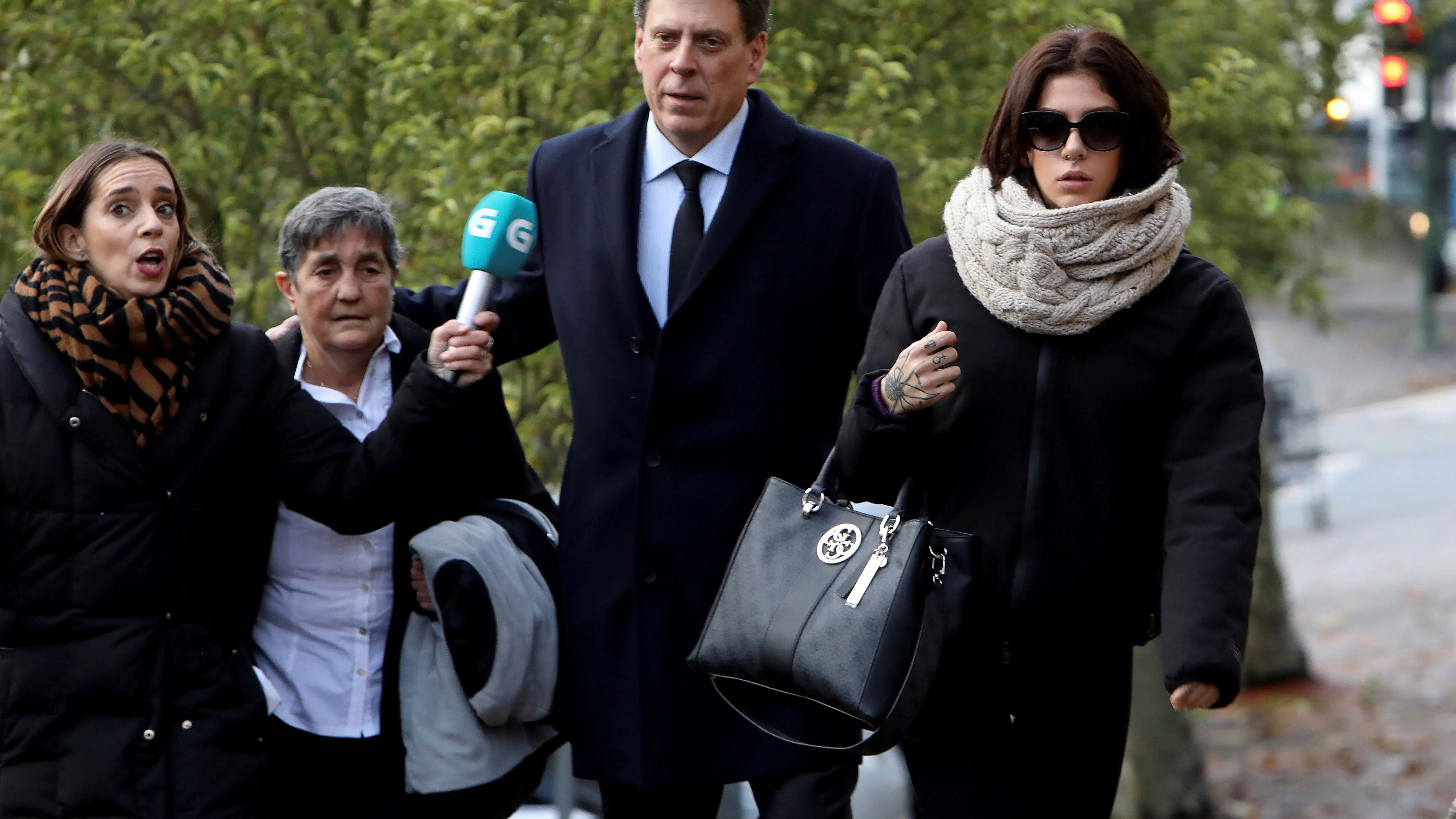 Valeria Quer, a su llegada al juicio