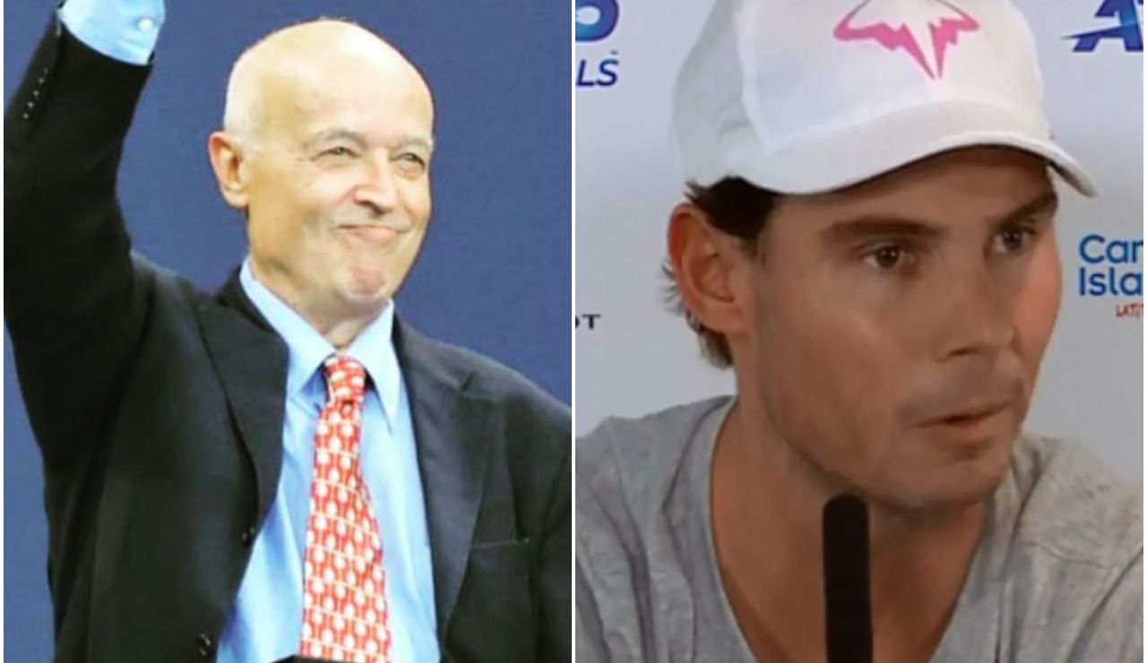 El periodista Ubaldo Scanagatta y Rafa Nadal El periodista Ubaldo Scanagatta y Rafa Nadal