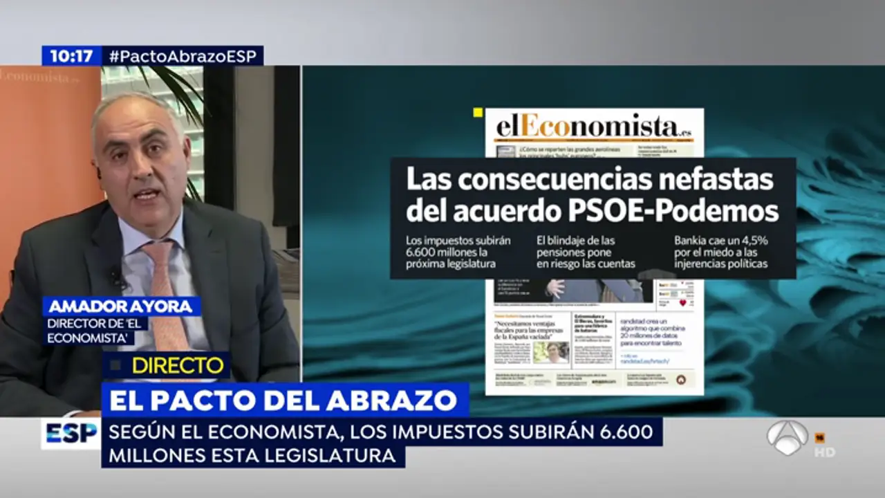 Los economistas alertan de que "un gobierno del PSOE y UP costaría a los españoles 6.600 millones en impuestos"