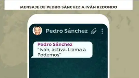 El mensaje de Pedro Sánchez a Ivan Redondo El mensaje de Pedro Sánchez a Ivan Redondo