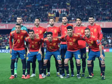 La Selección Española antes de su partido ante Noruega La Selección Española antes de su partido ante Noruega