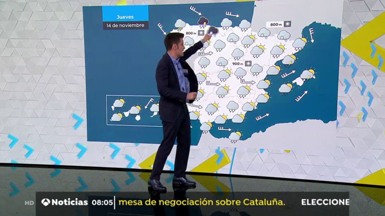Llega el frío polar por el norte de la península