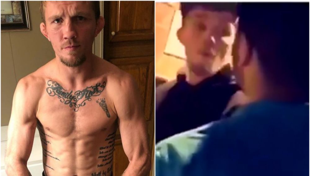 La brutal pelea de Jason Knight en un baño