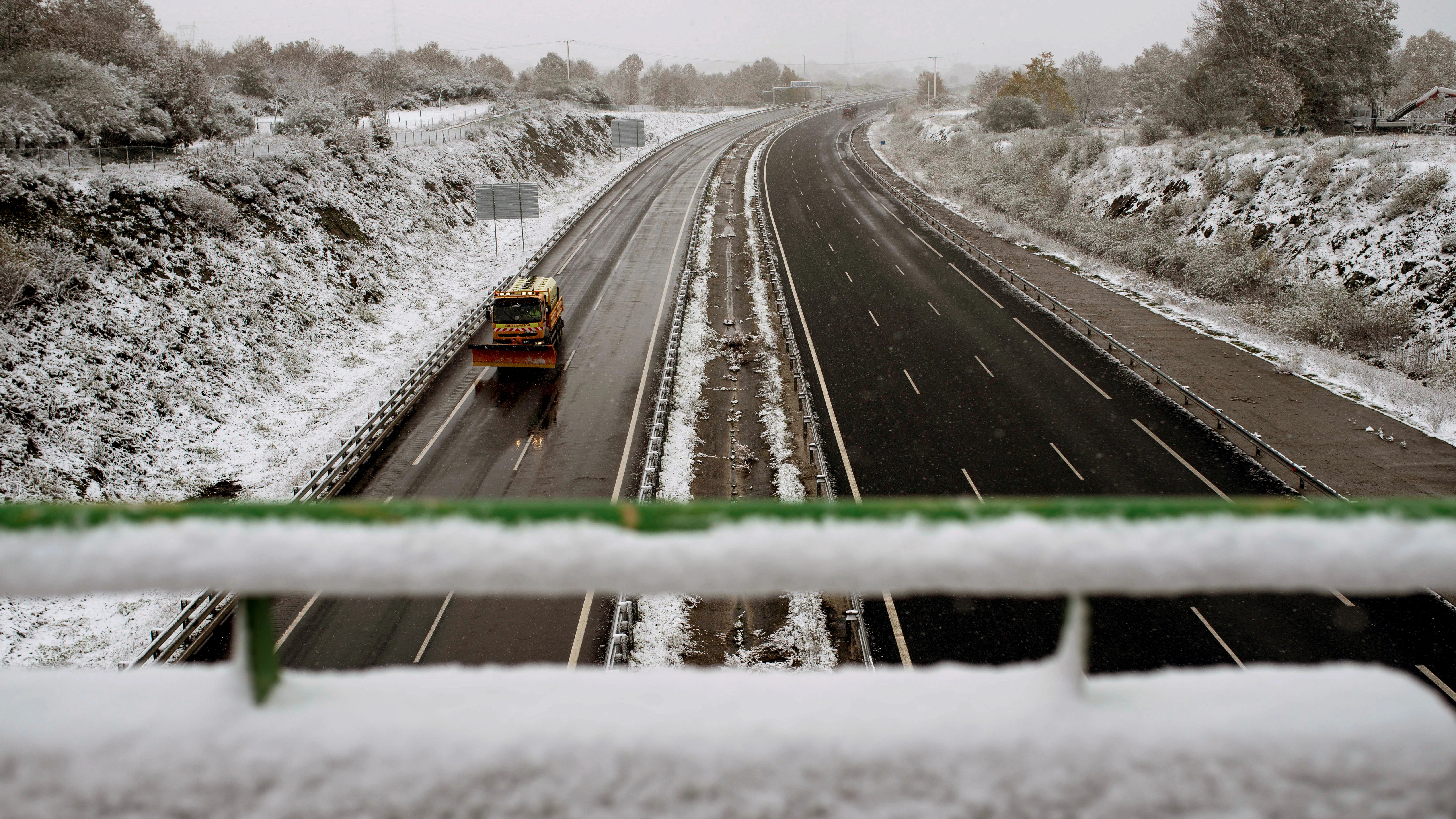 Nevadas en la parte norte peninsular 