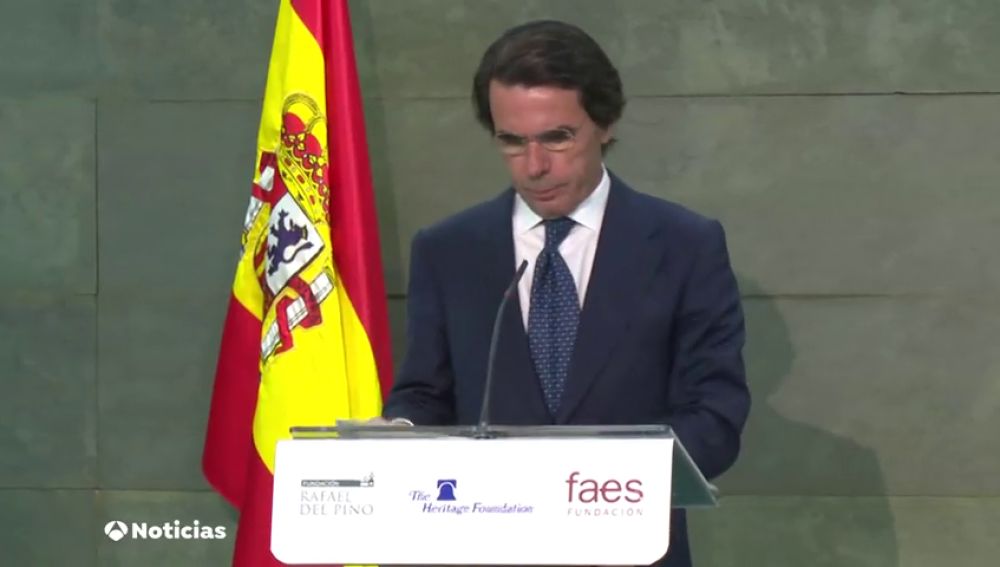 Aznar: "Comparado con lo que viene Frankenstein es un modelo de armonía"