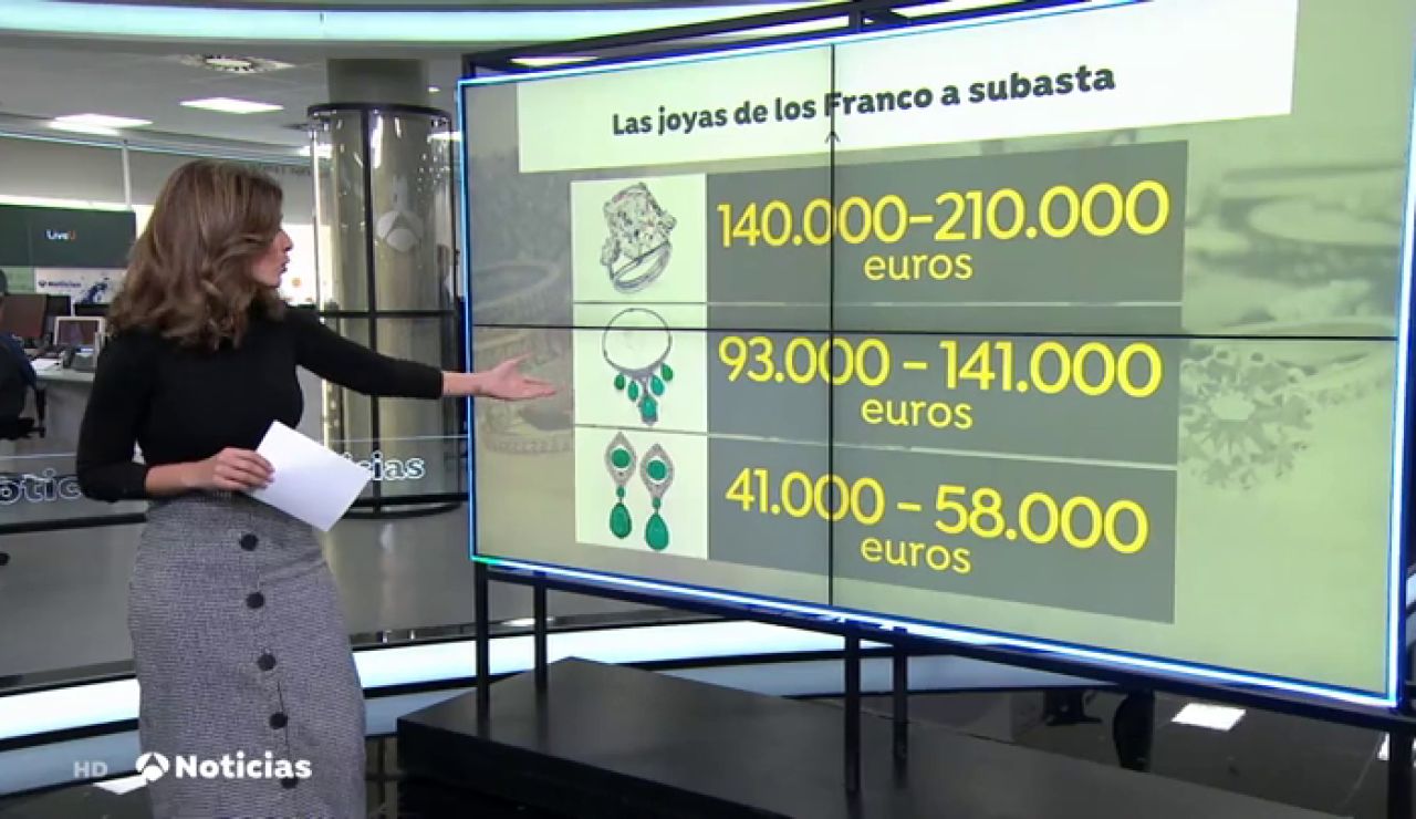 Las joyas de la familia Franco, a subasta por 400.000 euros Las joyas de la familia Franco, a subasta por 400.000 euros