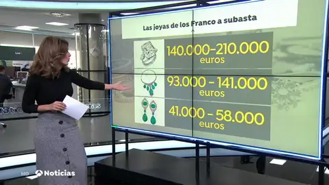 Las joyas de la familia Franco, a subasta por 400.000 euros Las joyas de la familia Franco, a subasta por 400.000 euros