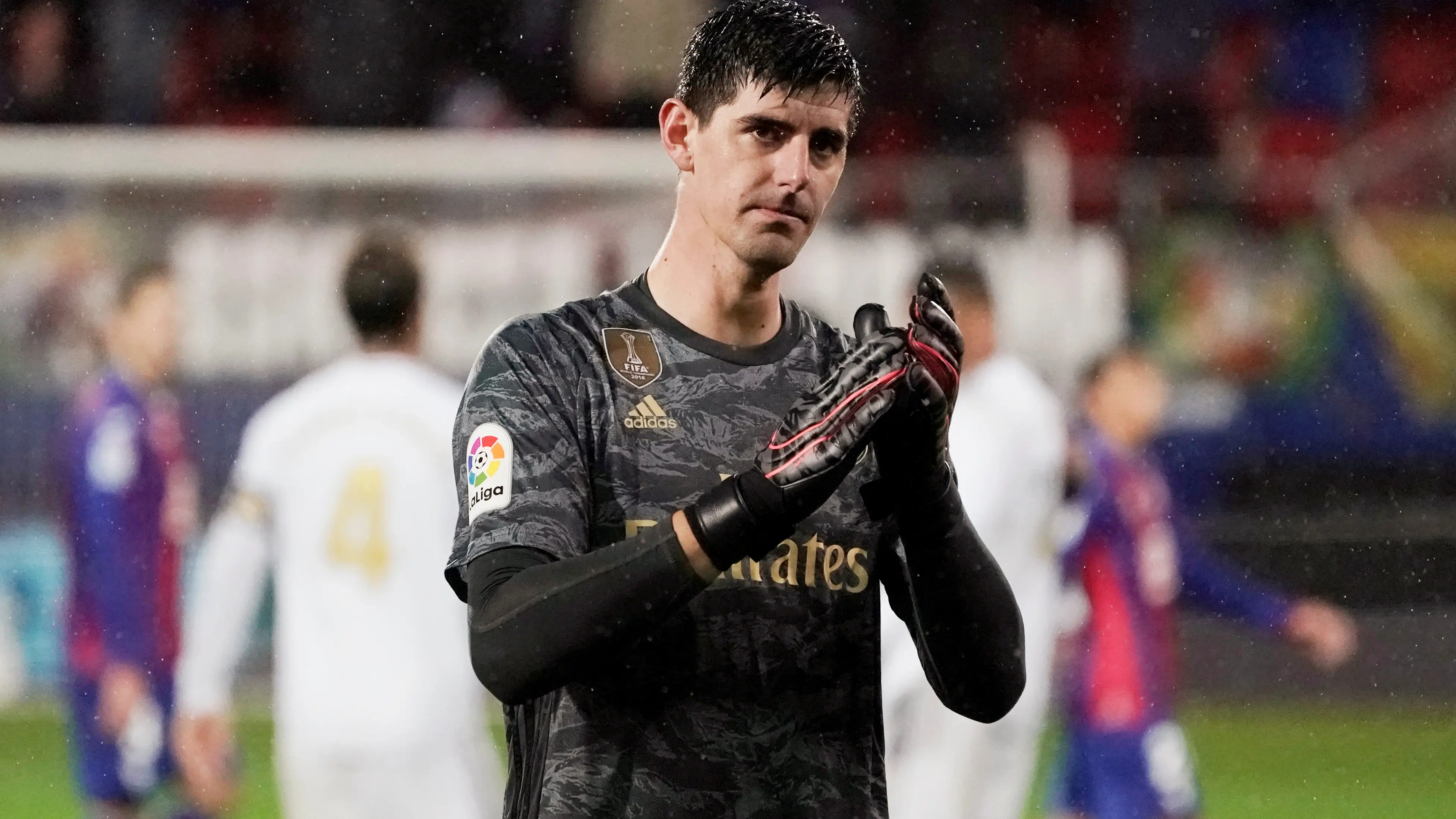 Thibaut Courtois, en partido con el Real Madrid Thibaut Courtois, en partido con el Real Madrid